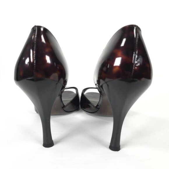 NWOB STUART WEITZMAN Made in Spain 🇪🇸 LEATHER TORTOISE Heels EW39209 Sz 9.5 M - Picture 5 of 16